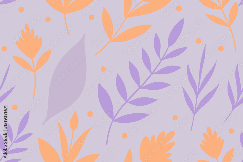 subtle orange and misty lavender botanical subtle orange and misty lavender botanical
