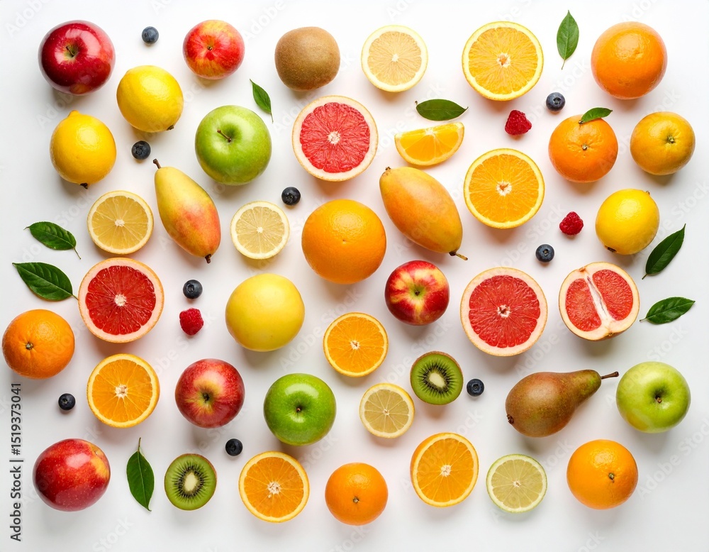 set of fruits set of fruits