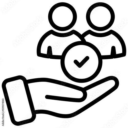 Responsibility Icon Outline