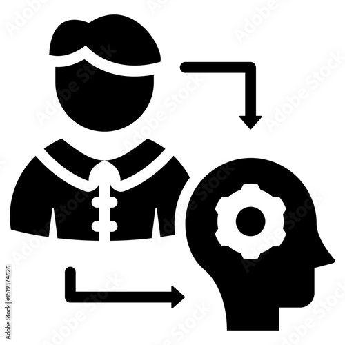 Mentorship Icon Black Solid