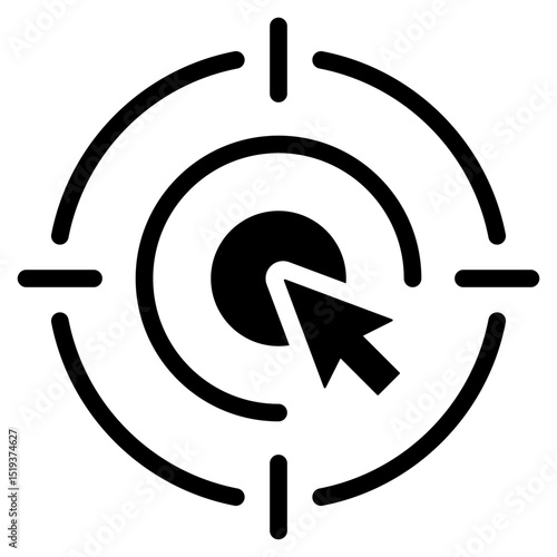 Focus Icon Black Solid