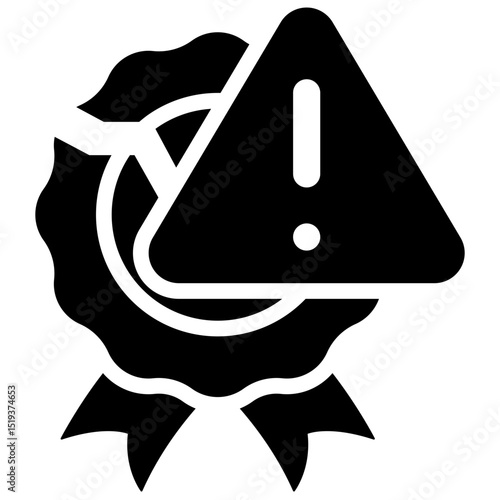 Risk Icon Black Solid