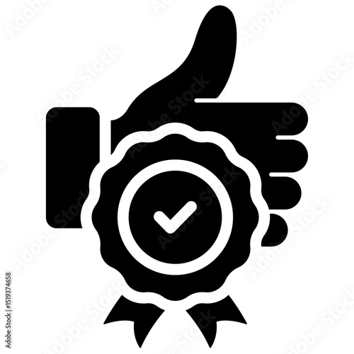 Quality Icon Black Solid