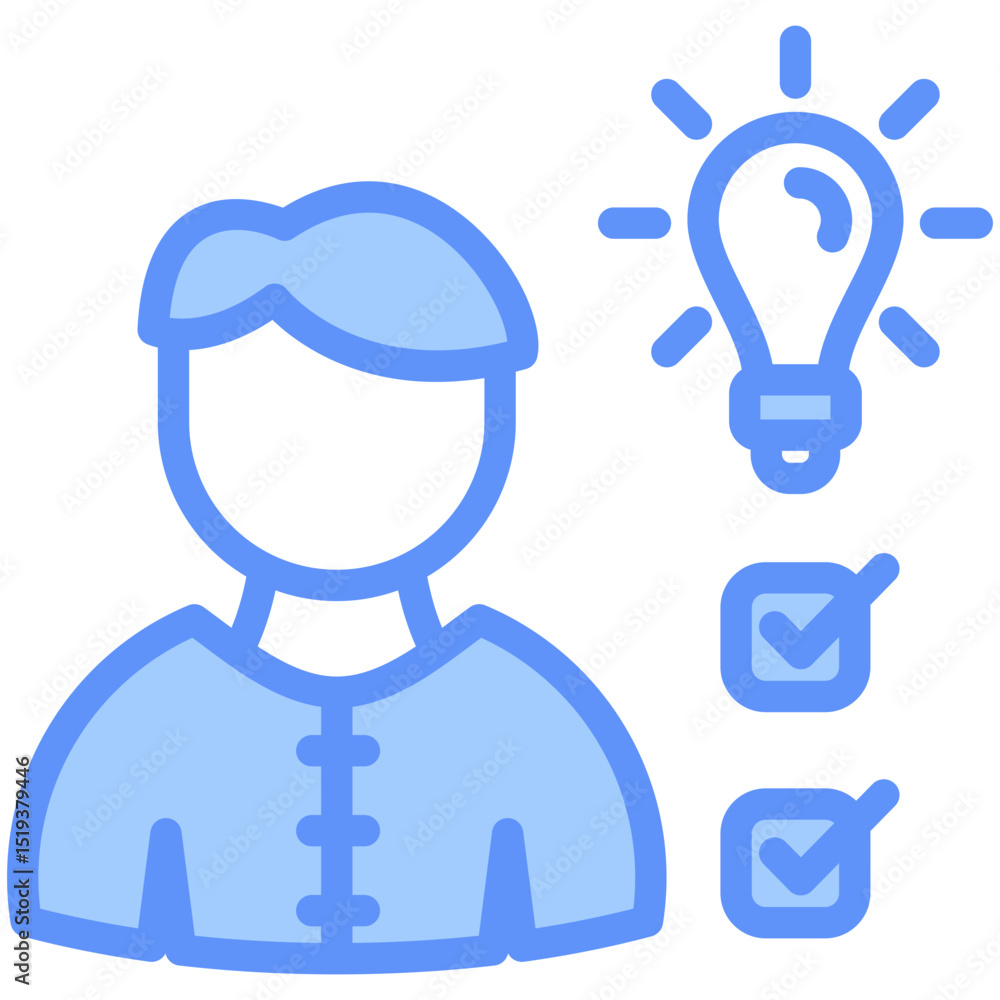Abilities Icon Outline Blue Abilities Icon Outline Blue