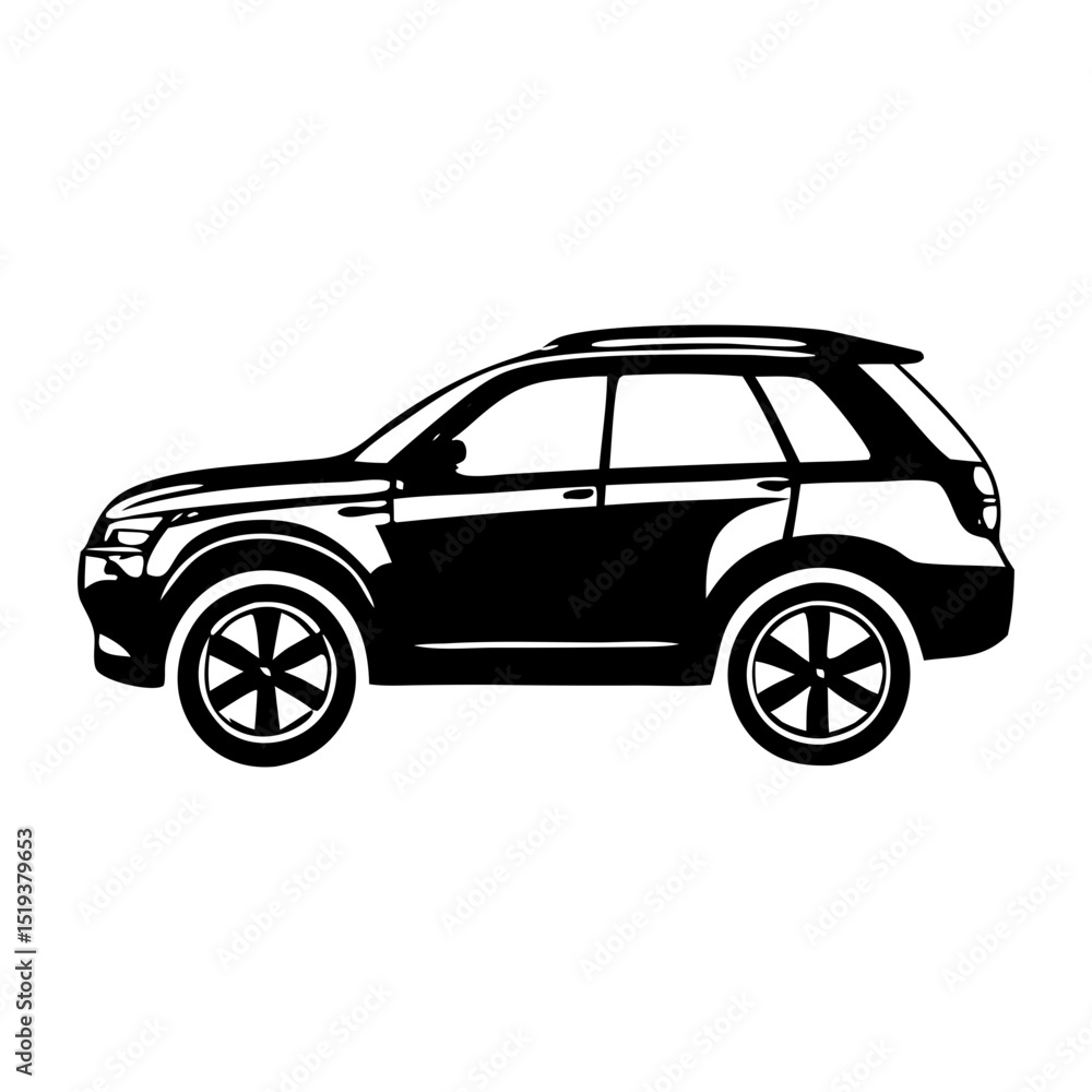Fototapeta premium Perfect Black Vehicle Silhouette Symbol Icon Versatile Design Resource for Professionals