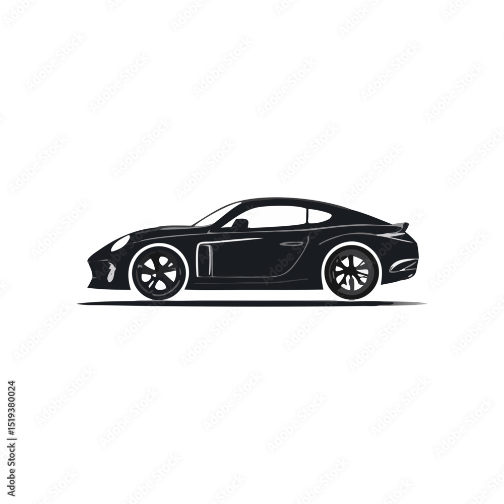 Sleek Coupe Vehicle Silhouette Symbol Icon A Stylish Sports Car Vector Graphic Sleek Coupe Vehicle Silhouette Symbol Icon A Stylish Sports Car Vector Graphic
