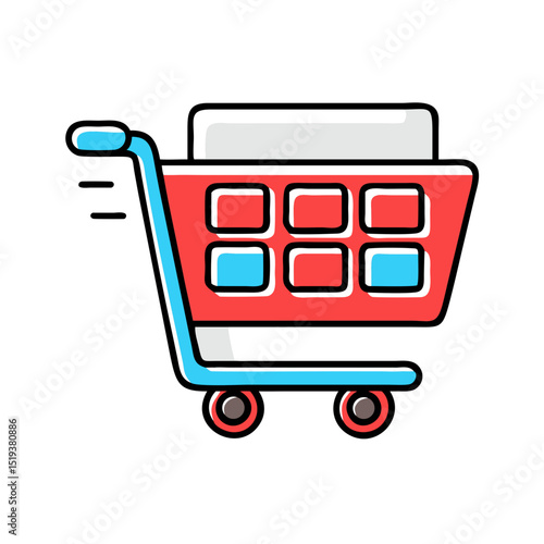 Shopping cart for online or in-store purchases.