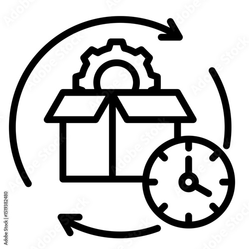 Product Lifecycle  Icon Element For Design	