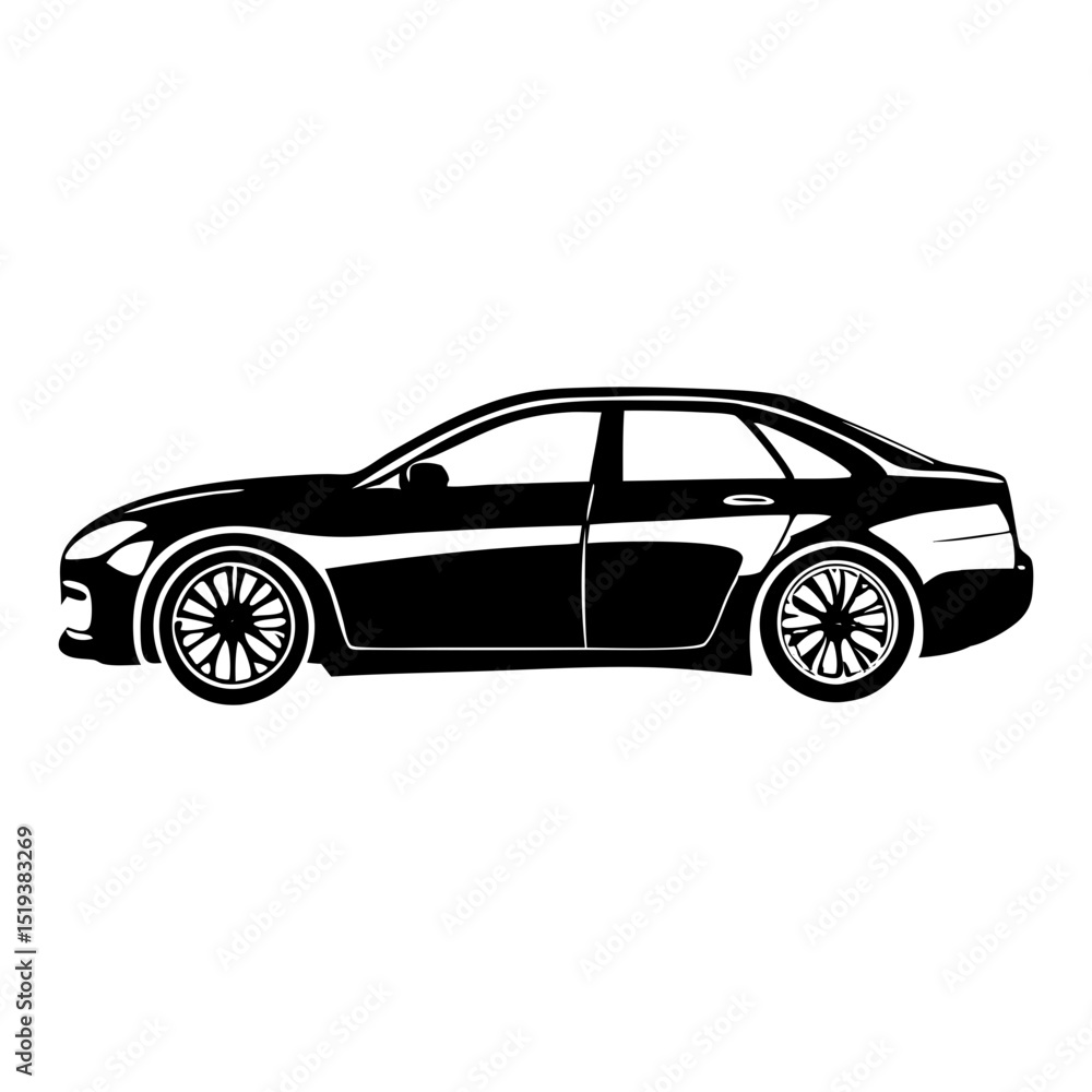 Black Vehicle Silhouette Symbol Icon Perfect for Presentations, Designs, and Projects Black Vehicle Silhouette Symbol Icon Perfect for Presentations, Designs, and Projects