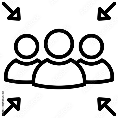 Gathering Icon Outline