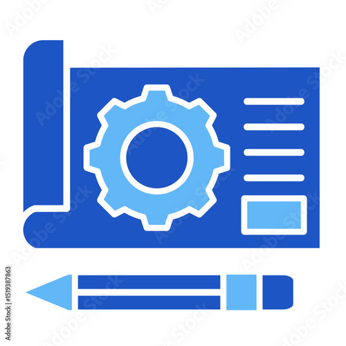 Blueprint  Icon Element For Design	