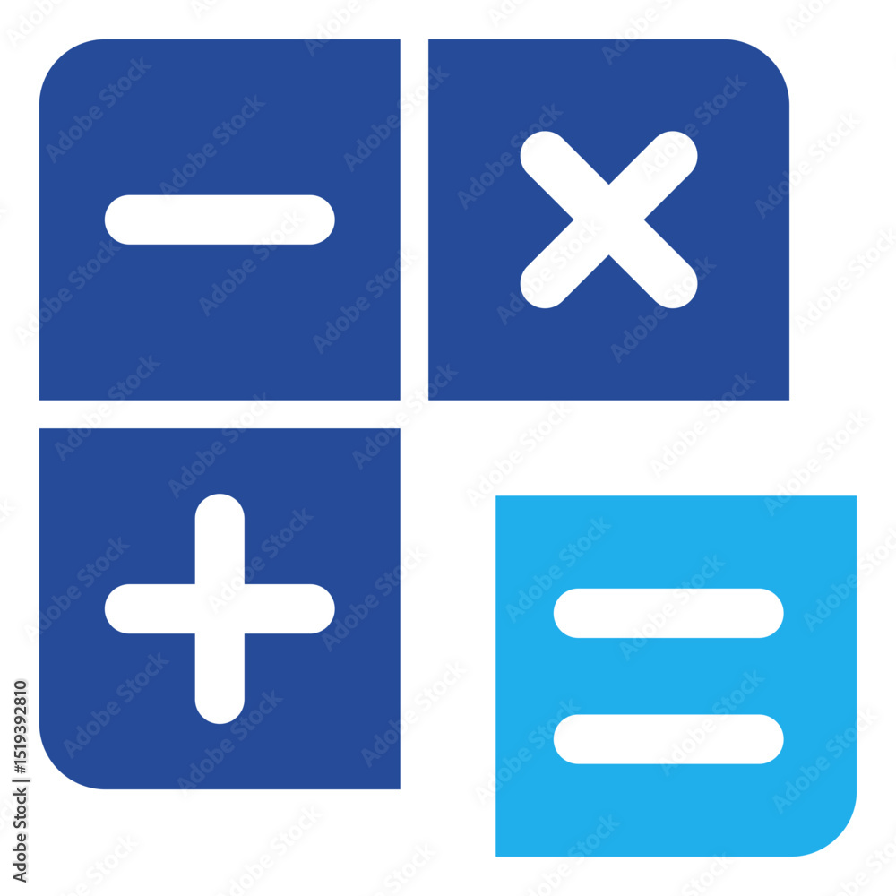Obraz premium Calculator Icon Dual Tone Color