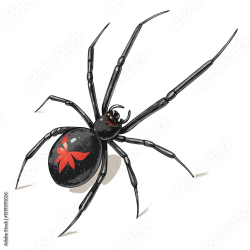 spider on a white background