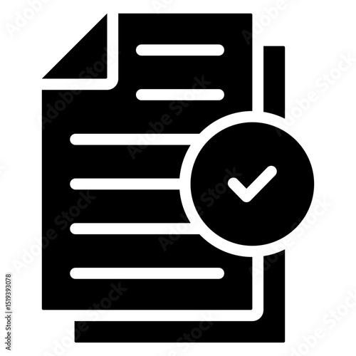 Result Icon Black Solid