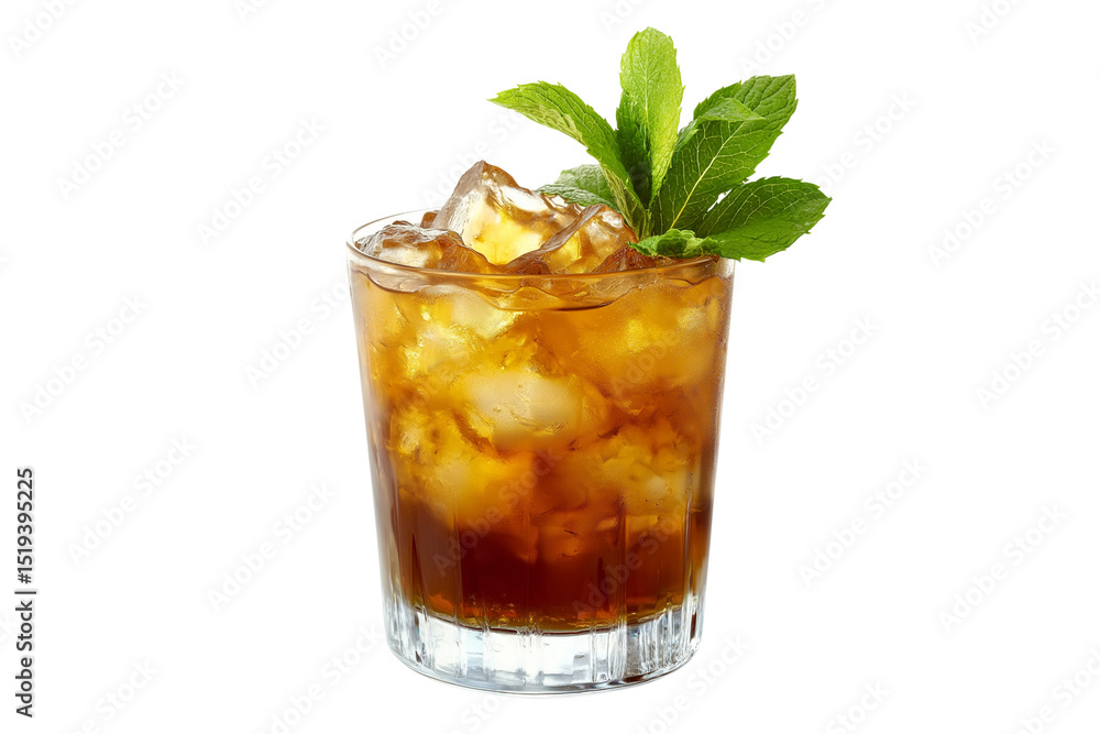 Mint Julep isolated on white background Mint Julep isolated on white background