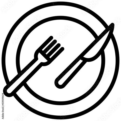 Meal Kit Icon Outline