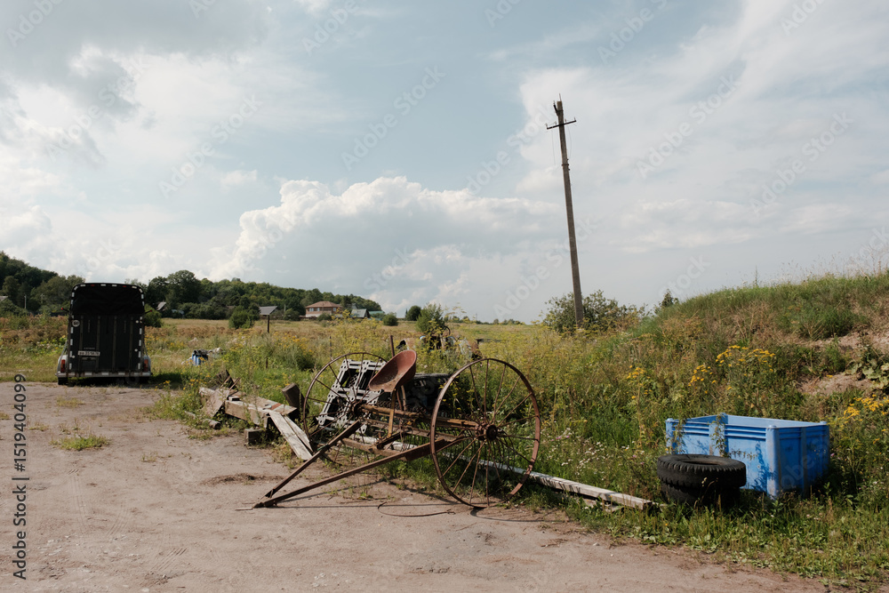 Abandoned farm equipment Abandoned farm equipment