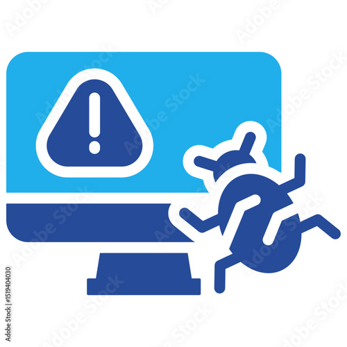 Virus Icon Dual Tone Color