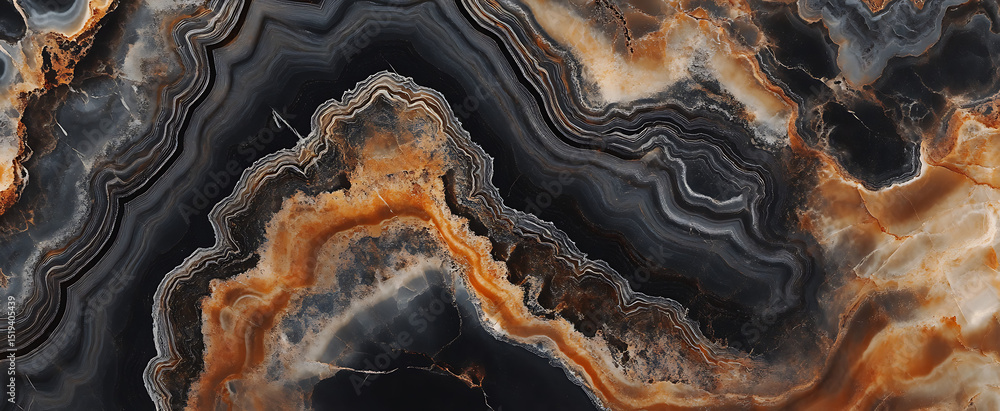 Obraz premium Black marble texture background, a seamless pattern for design and decoration.