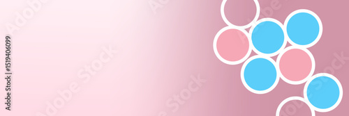 Trans Color LGBT Background with Blue Pink white Pride Month