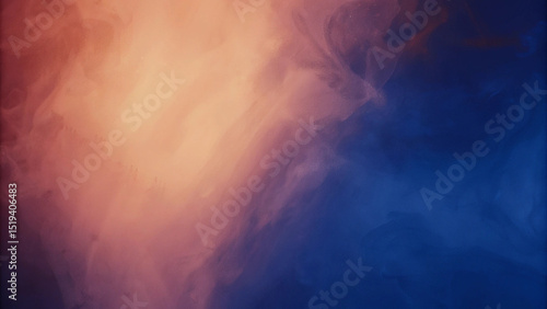 Dramatic Sky with a mix of orange and blue clouds