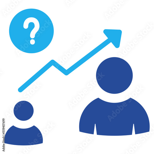 Demand Forecast Icon Dual Tone Color