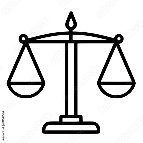 Scales of Justice Logo – Symbol of Law, Equality, and Legal Balance