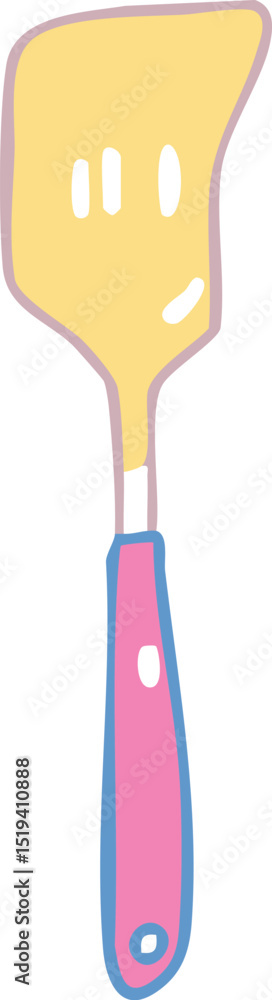 Obraz premium Yellow Slotted Spatula