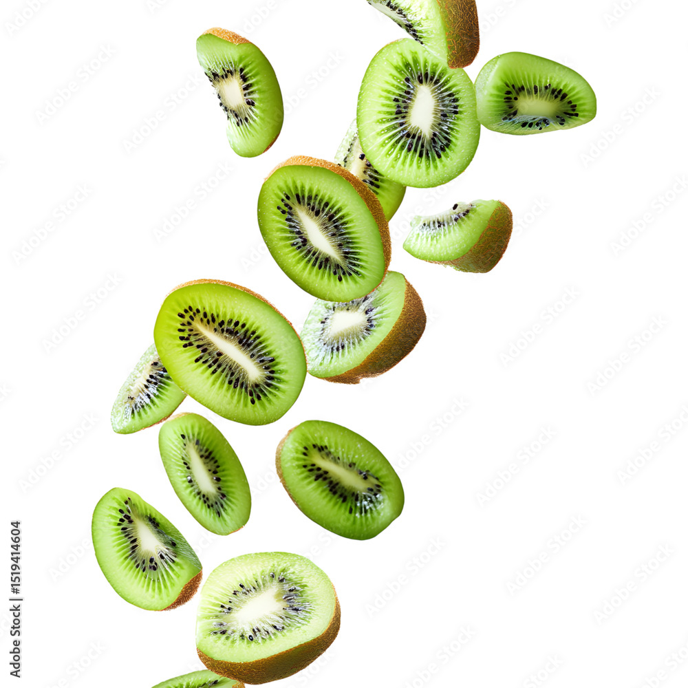 Fototapeta premium kiwi fruit slices 