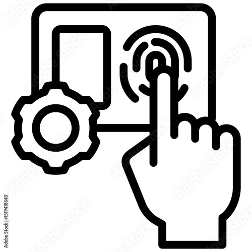 Access Control Icon Outline