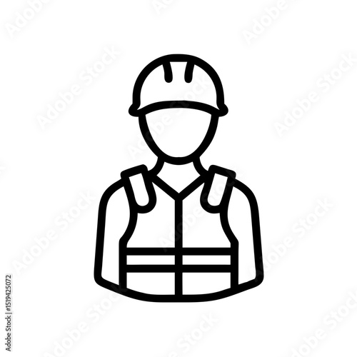 Construction worker wearing safety gear while ensuring site safety measures are followed during a busy workday