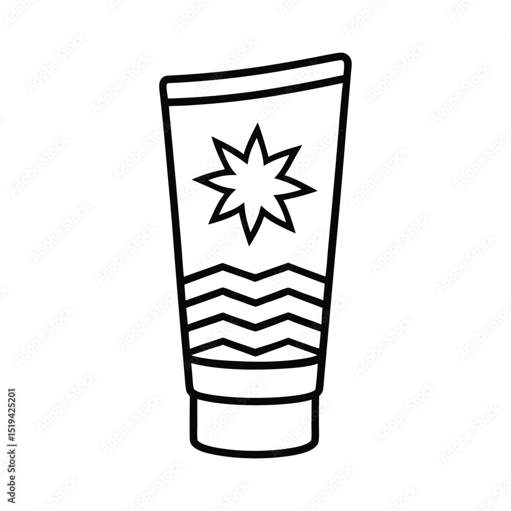 Patriotic Summer Sunscreen Tube Patriotic Summer Sunscreen Tube