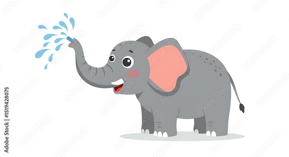 Naklejka premium Animal ilustration simple flat vector in white background for design 