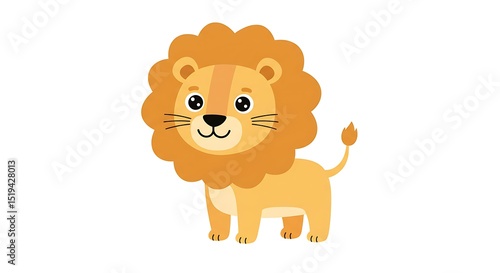 Animal ilustration simple flat vector in white background for design 