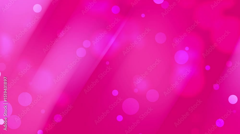Hot pink abstract background with soft bokeh circles and diagonal light streaks. Vibrant and dreamy for romantic, festive, or feminine-themed designs
