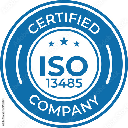 certified iso 13485 company badge