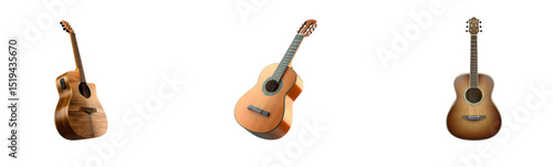 Vibrant Acoustic Guitars: Classic String Instruments for Music and Performance

