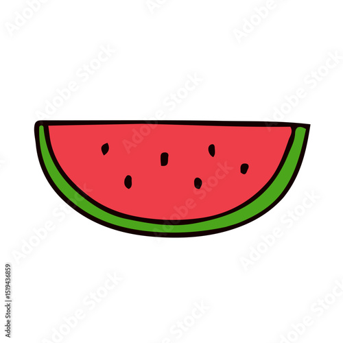 スイカのイラスト素材
