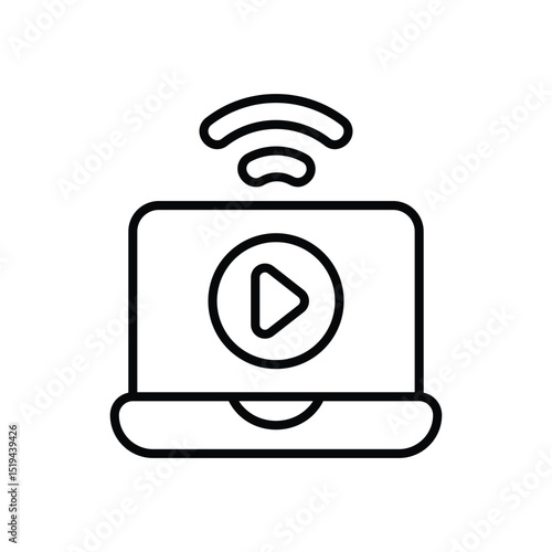 Video icon vector 