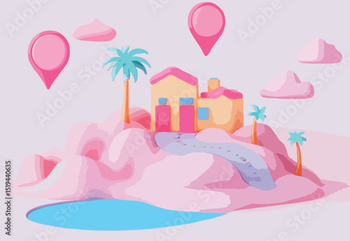 isometric city of building 