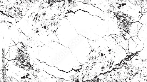Fine cracks in the coating on the metal surface, Crackle paint overlay. Vector grunge texture Crackle paint overlay. Cracked barren desert earth on transparent background