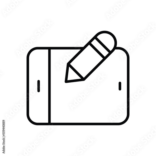Graphics Tablet icon vector 