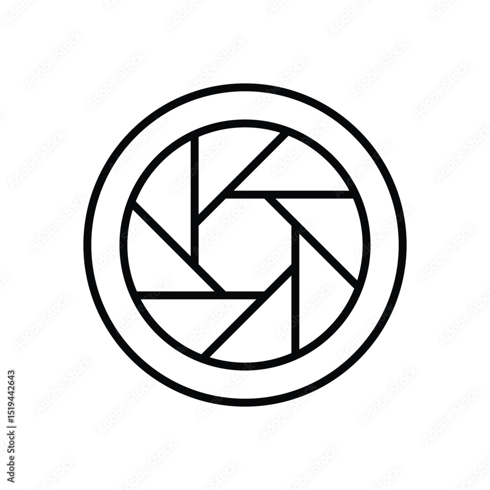 Shutter icon vector Shutter icon vector