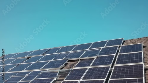 Wallpaper Mural Harnessing Solar Power Rooftop Solar Panel Installation for Sustainable Energy Torontodigital.ca