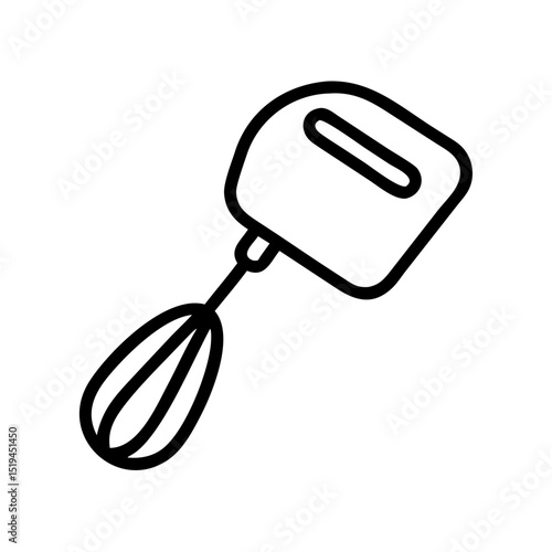 Kitchen mixer with whisks in a minimalist design perfect for baking and cooking tasks at home
