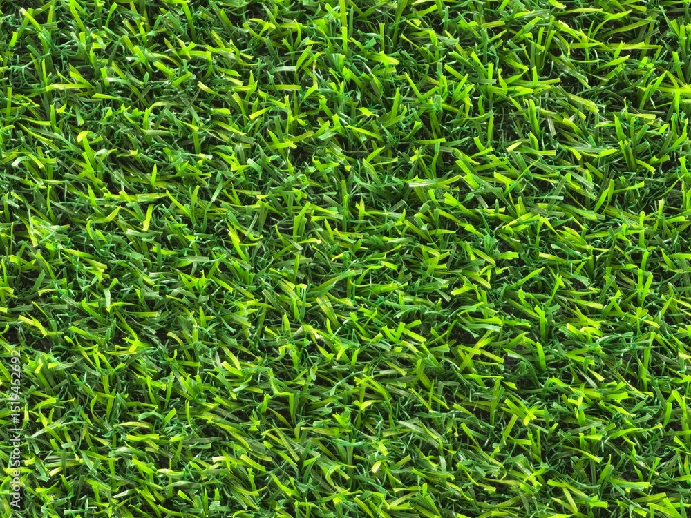 Close-up of Bright Green Artificial Grass Texture Close-up of Bright Green Artificial Grass Texture