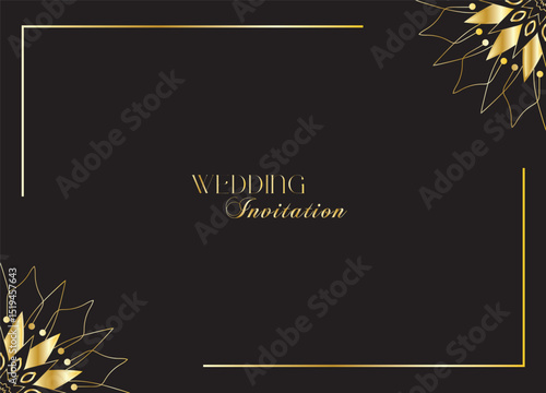 The Gold Mandala Wedding Iinvitation Card