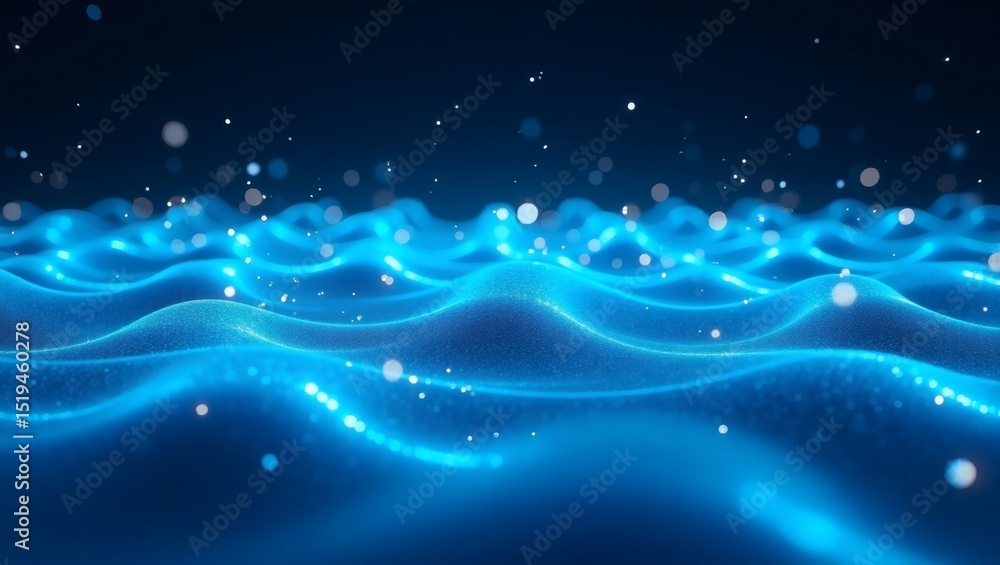 Obraz premium abstract blue background with waves