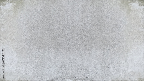 Grungy gray concrete wall with aged paper texture, a rough vintage surface design.
