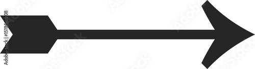 Simple black arrow pointing to the right, useful for indicating direction, progress, or movement in presentations, infographics, and web design